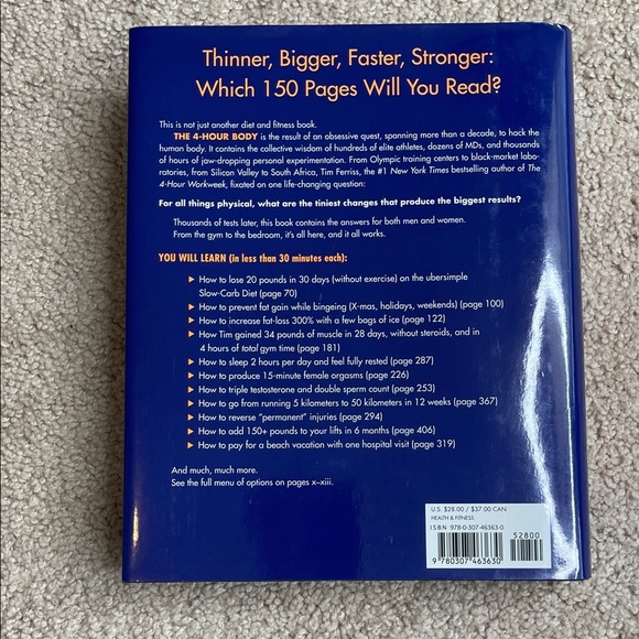 The 4-Hour Body Book (Hardcover) by Timothy Ferriss - Picture 2 of 3
